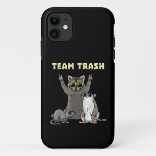 Team Trash Opossum Racoon Rat, Funny Animals Garb iPhone 11 Case