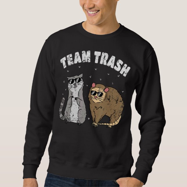 Team Trash Racoon Rat Sweatshirt (Front)