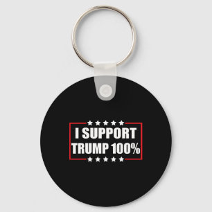 Team Trump Pro Trump Patriotic I Support Trump 100 Key Ring