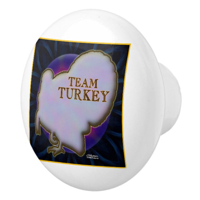 Team Turkey Ceramic Knob (Right)