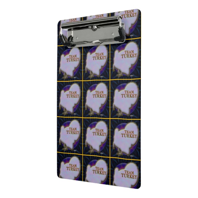 Team Turkey Mini Clipboard (Angled2)