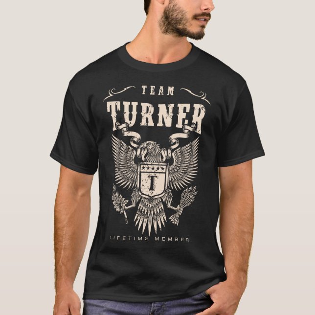TEAM TURNER Lifetime Member. T-Shirt (Front)