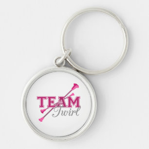 Team Twirl Baton Key Ring