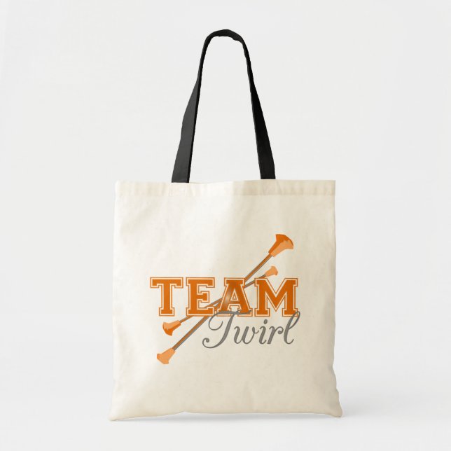 Team Twirl Baton Tote Bag (Front)