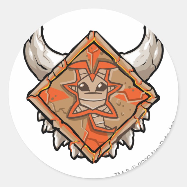 Team Tyrannia Logo Classic Round Sticker (Front)