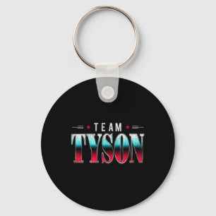 Team Tyson Family Personalised Name Tyson Vintage  Key Ring