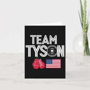 Team Tyson Family Personalised Name Vintage  Card
