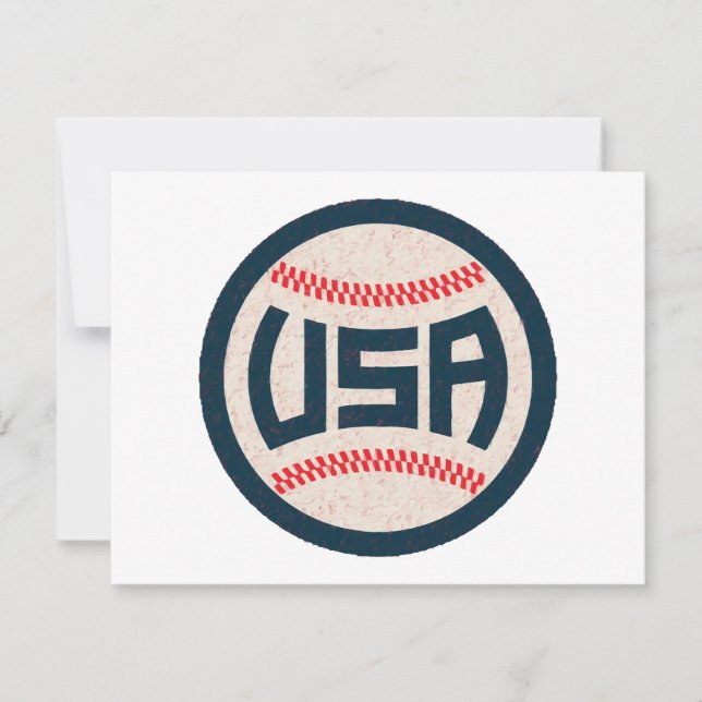 Team USA Baseball Holiday Card (Front)