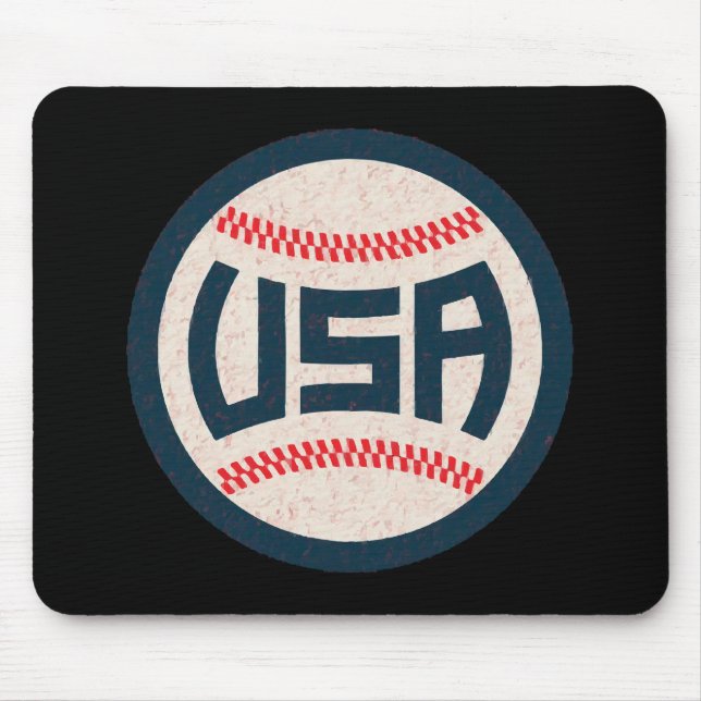 Team USA Baseball Mouse Mat (Front)