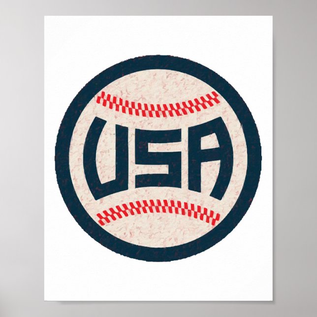 Team USA Baseball Poster (Front)