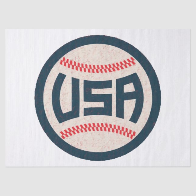 Team USA Baseball Tissue Paper (Front)