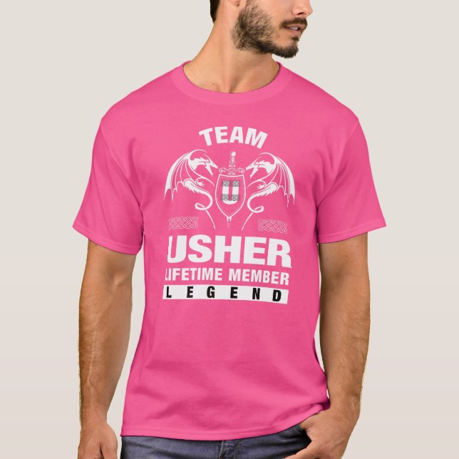 Team Usher Lifetime Member T-Shirt (Front)