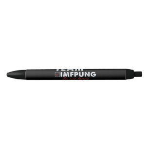 team vaccination black ink pen