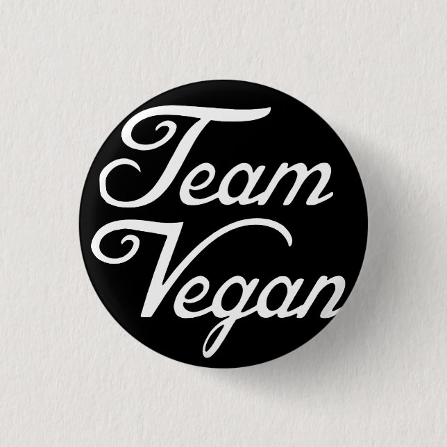 Team Vegan 3 Cm Round Badge (Front)