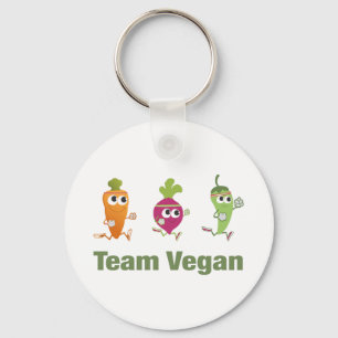 Team Vegan Key Ring