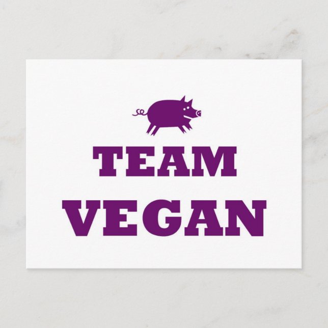 Team Vegan Postcard (Front)