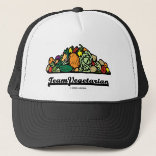 Team Vegetarian (Vegetarian Attitude / Spirit) Trucker Hat