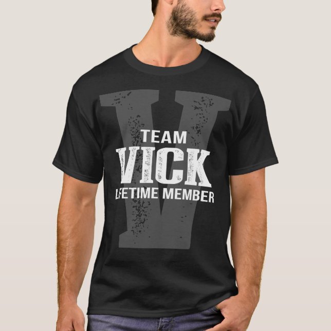 Team VICK Lifetime Member T-Shirt (Front)
