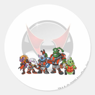 Team Virtupets Space Station Group Classic Round Sticker