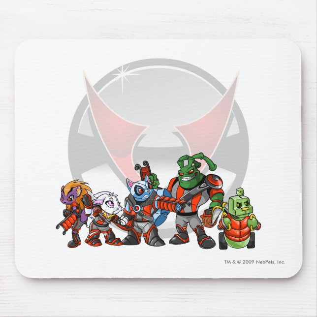 Team Virtupets Space Station Group Mouse Mat (Front)