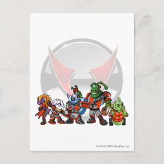Team Virtupets Space Station Group Postcard
