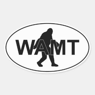 Team WAMT Squatch Logo Sticker