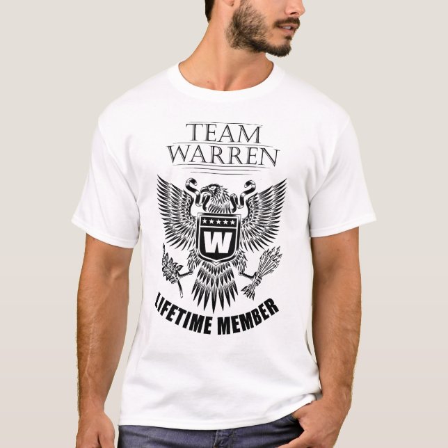 Team Warren Lifetime member T-Shirt (Front)