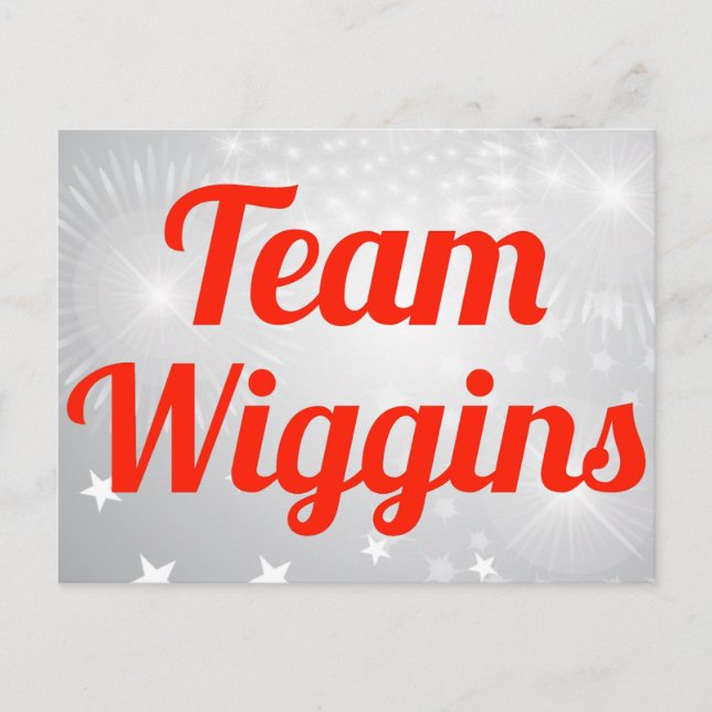 Team Wiggins Postcard (Front)