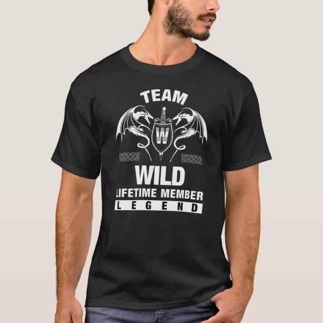 Team Wild Lifetime Member T-Shirt (Front)