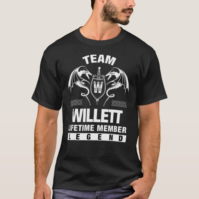 Team Willett Lifetime Member T-Shirt (Front)