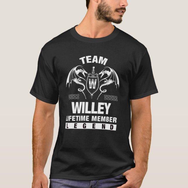 Team Willey Lifetime Member T-Shirt (Front)