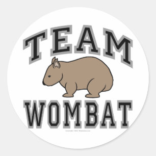 Team Wombat V Classic Round Sticker