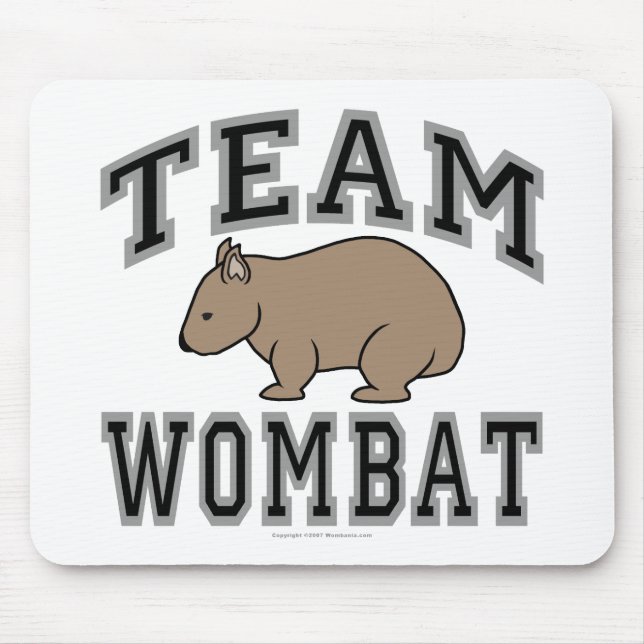 Team Wombat V Mouse Mat (Front)