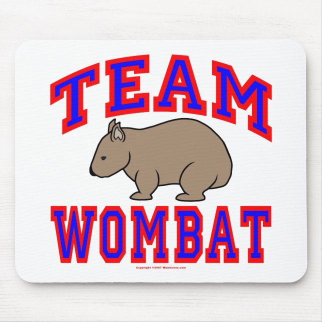 Team Wombat VI Mouse Mat (Front)