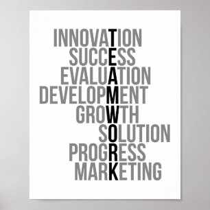 Team Work Innovation Success Evaluation Poster