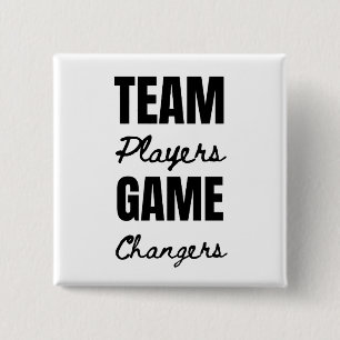 Team Work Motivational Corporate Staff Office 15 Cm Square Badge