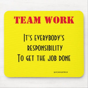 Team work mouse mat