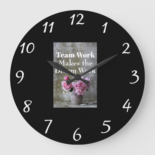 Team Work Wall Clock (Front)