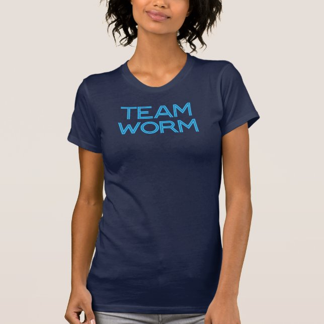 Team Worm Blue T-Shirt (Front)