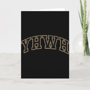 Team Yhwh Adonai Christian Faith Based Mens Womens Card