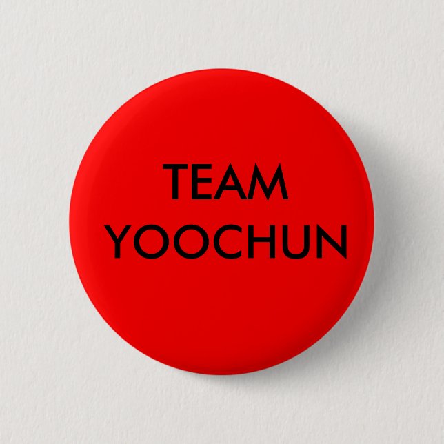 TEAM, YOOCHUN 6 CM ROUND BADGE (Front)