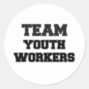Team Youth Workers Classic Round Sticker
