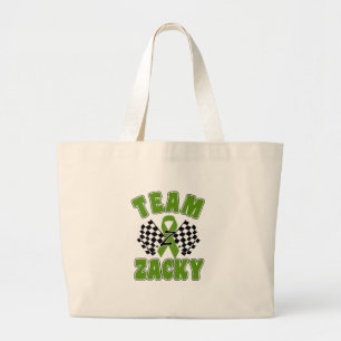 Team Zacky Large Tote Bag