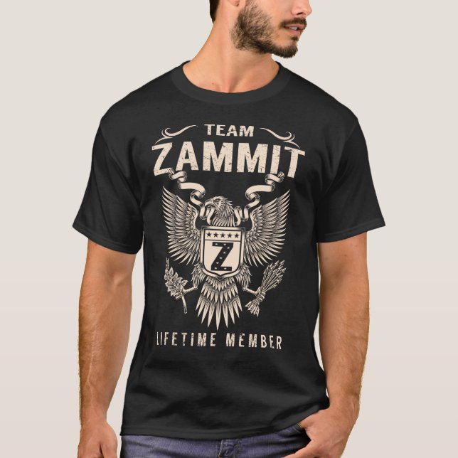 Team ZAMMIT Lifetime Member T-Shirt (Front)
