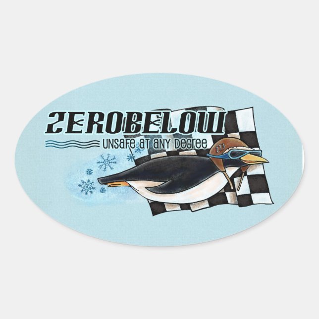 Team zerobelow - stickers (Front)
