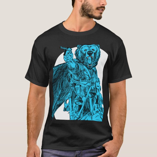 #Teamb3ar - Battlefield Bear Blue T-Shirt (Front)