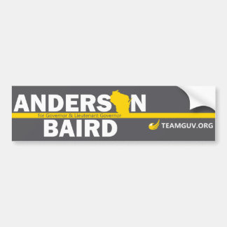 TeamGuv – Anderson / Baird Bumper Sticker