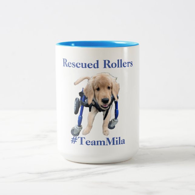 #TeamMila Two-Tone Coffee Mug (Center)