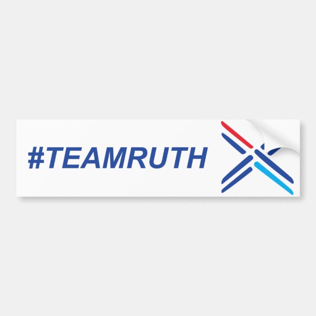 #TeamRuth Ruth Davidson Scottish Conservatives Bumper Sticker (Front)