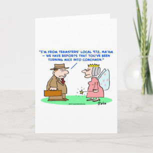 teamsters mice coachmen cinderella card